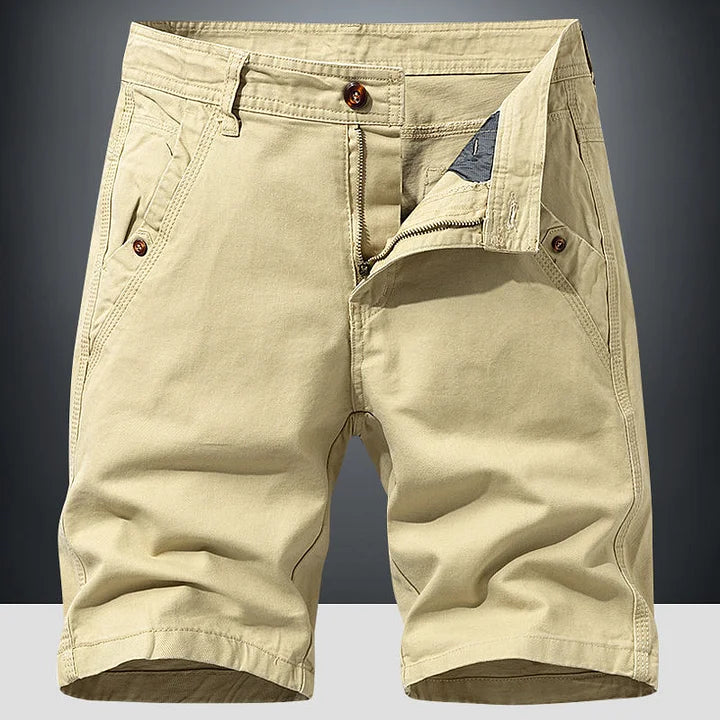 Lukas | Herren Klassische Casual Chino Shorts mit Reißverschluss