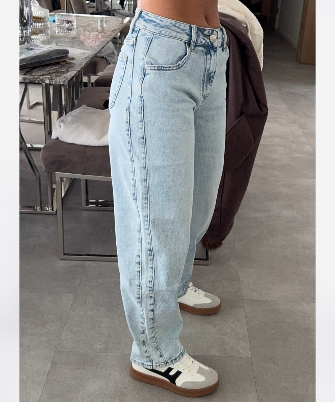 Barrel Jeans Saralena Hellblau Ladypolitan ♡
