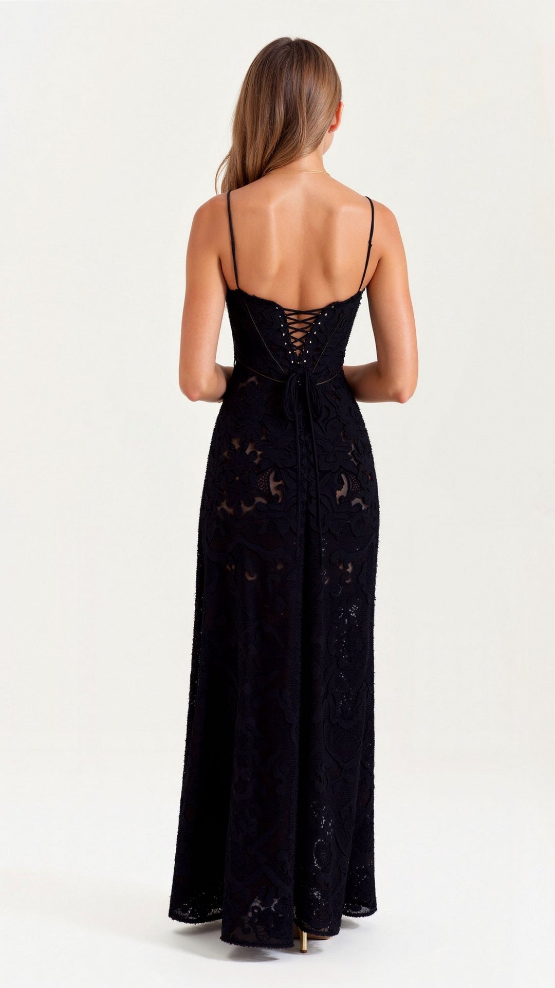 Leonie | Damen Slip Maxi Kleid für Hochzeitsgäste