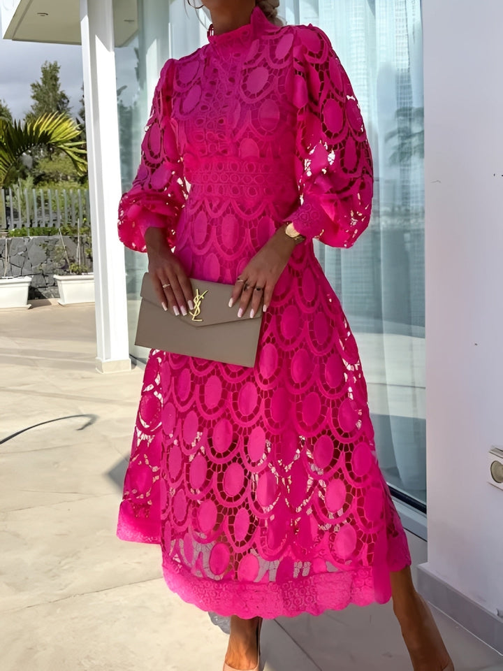 Madeline - Stilvolles Langarm-Maxikleid für Damen