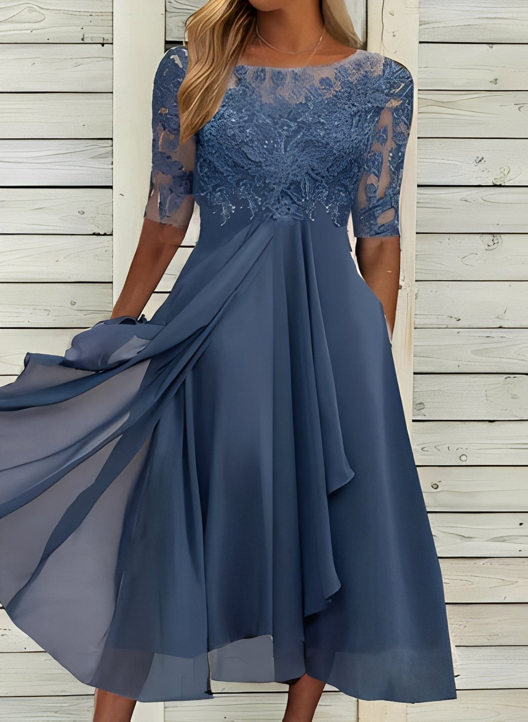 Lena – Damen-Midikleid – Bequem und modisch
