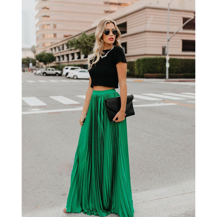 Jana – Plissierter Damen Maxi-Rock