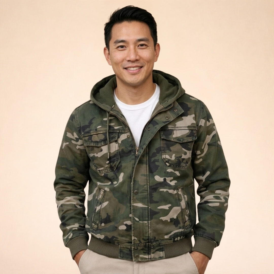 Felix | Elegante Camouflage-Cargo-Jacke