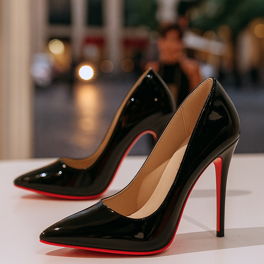 Schwarze Pumps für Damen mit Absatz