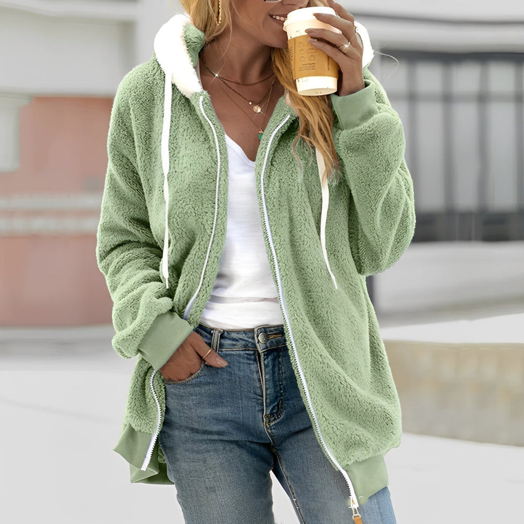 Chloe - Warme, mit Sherpa gefütterte Kapuzenjacke für Damen