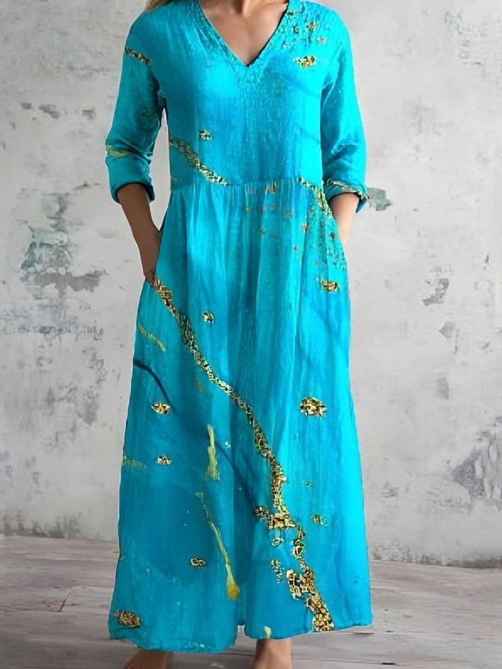 Eleanor - Lockeres Blumenkleid für Damen