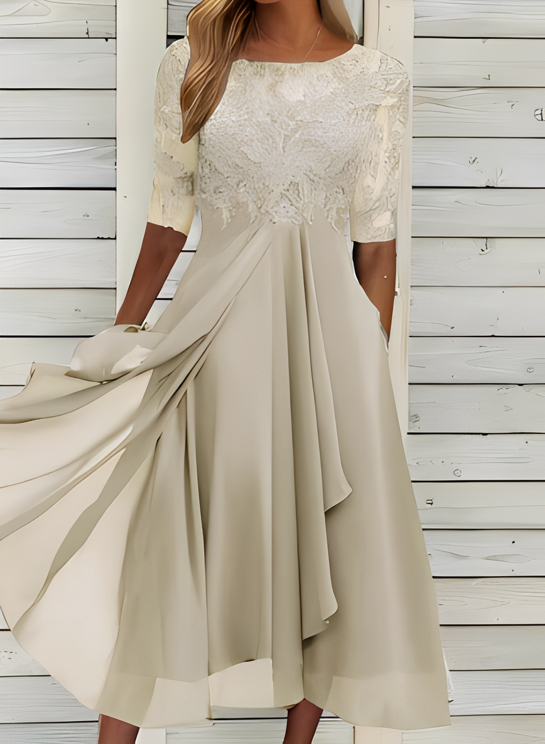 Lena – Damen-Midikleid – Bequem und modisch