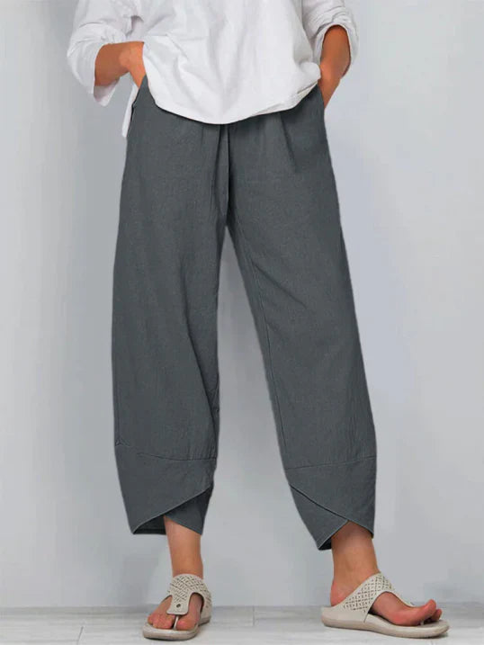 Anna – Locker geschnittene Sommerhose mit weitem Bein