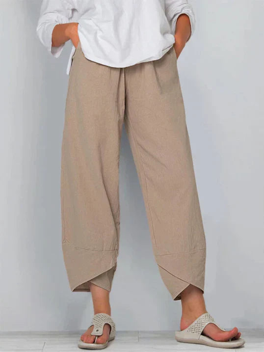 Anna – Locker geschnittene Sommerhose mit weitem Bein