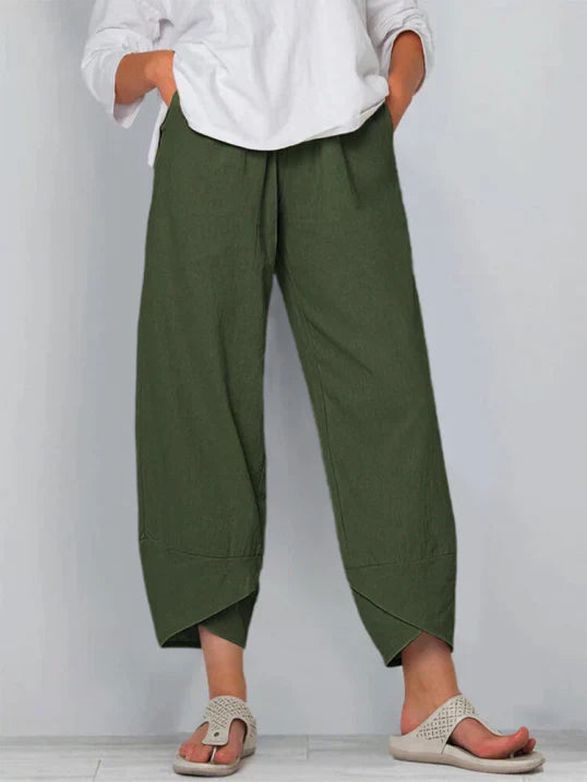 Anna – Locker geschnittene Sommerhose mit weitem Bein