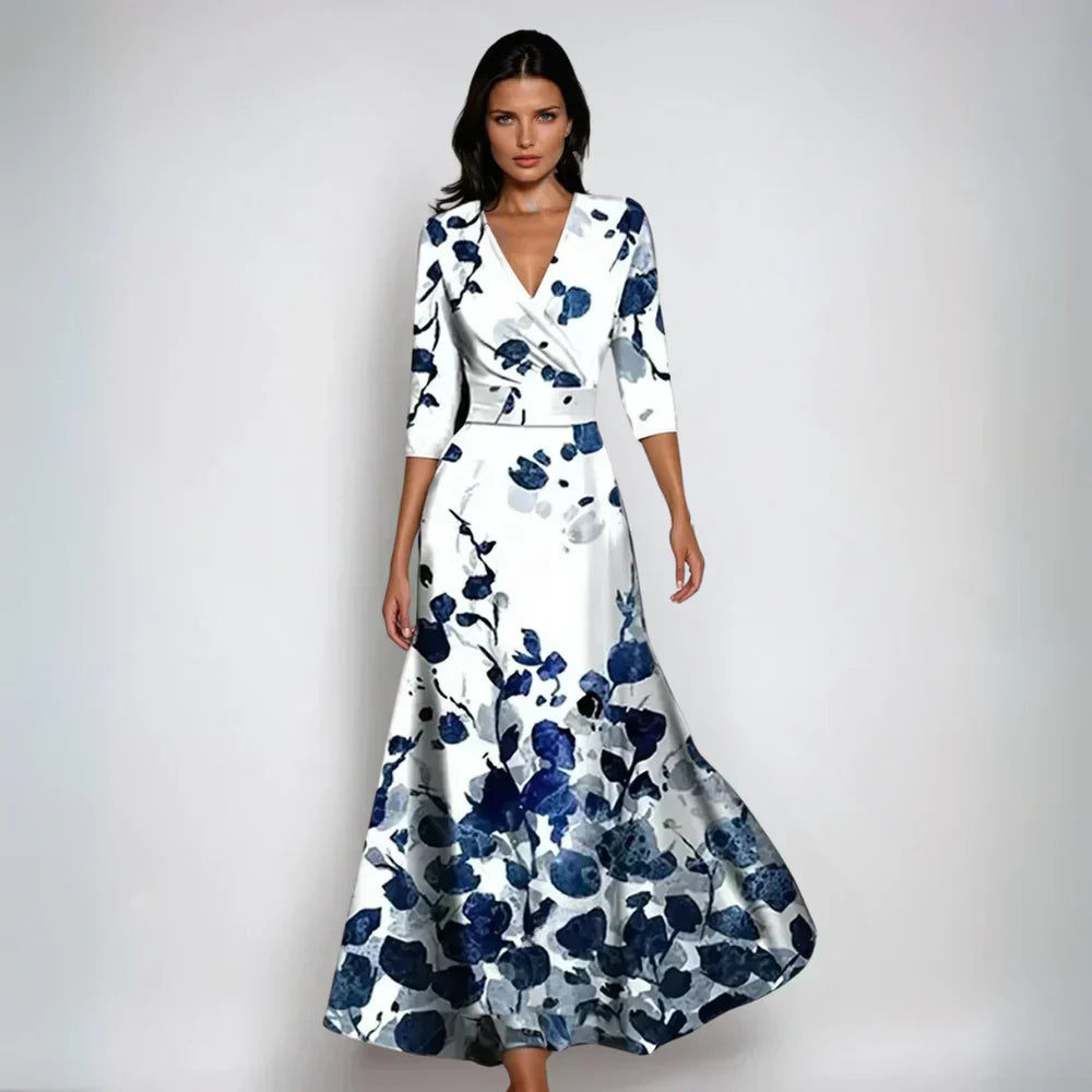 Lindsey – Elegantes Wickelkleid mit Blumenmuster