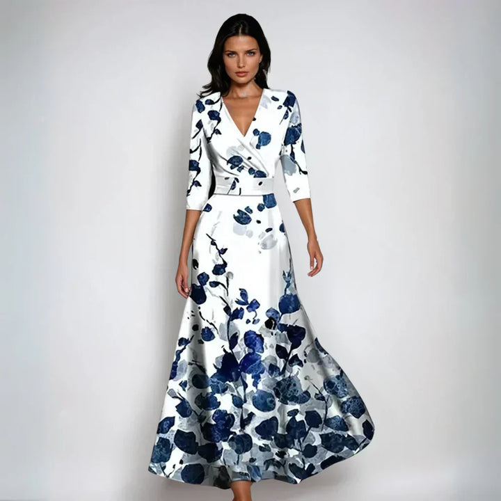 Lindsey – Elegantes Wickelkleid mit Blumenmuster