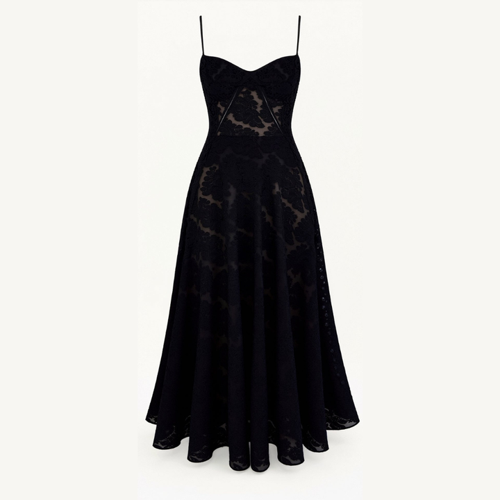 Michaela | Damen Hochzeitsgast Slip Maxikleid