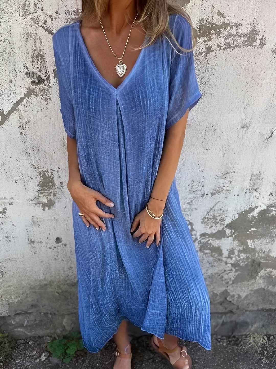 Rachel - Bequemes, locker geschnittenes Damenkleid
