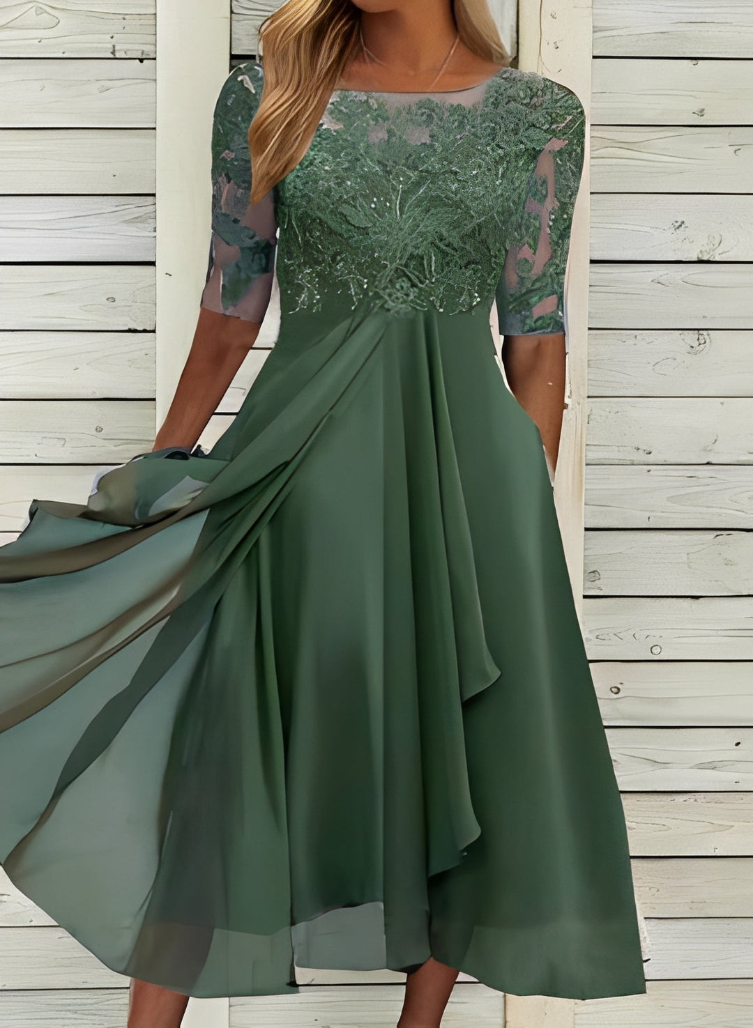 Lena – Damen-Midikleid – Bequem und modisch