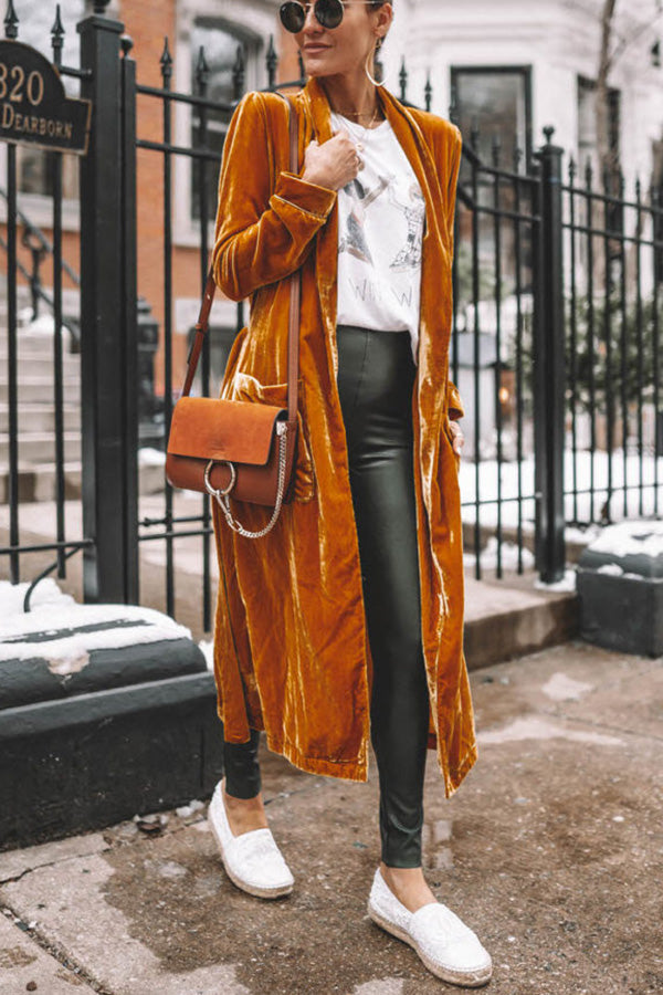 Kimono-Mantel aus Samt für Damen