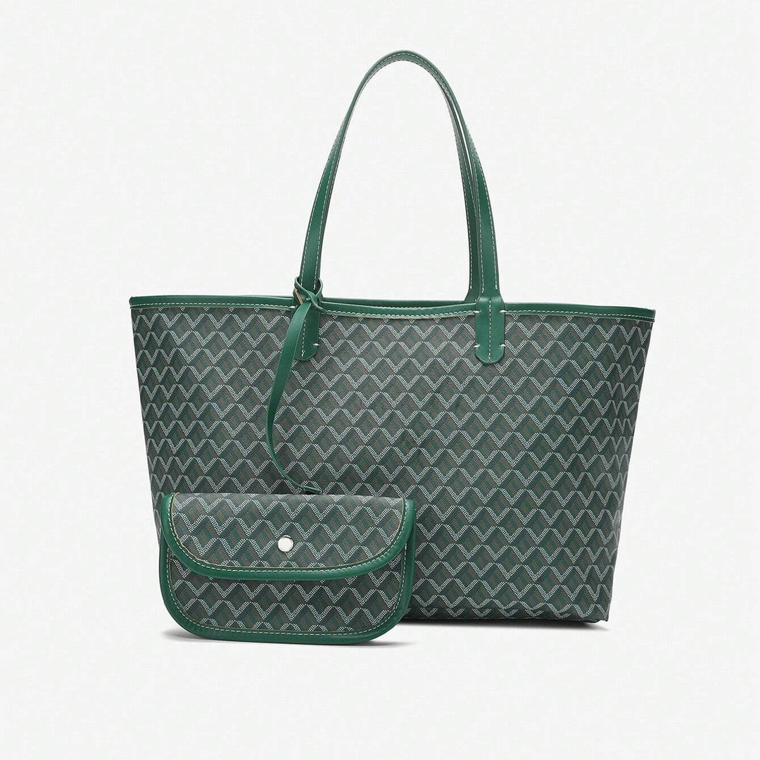 Casual Damen Umhängetasche PVC | Leichte Tote Bag für Studentinnen