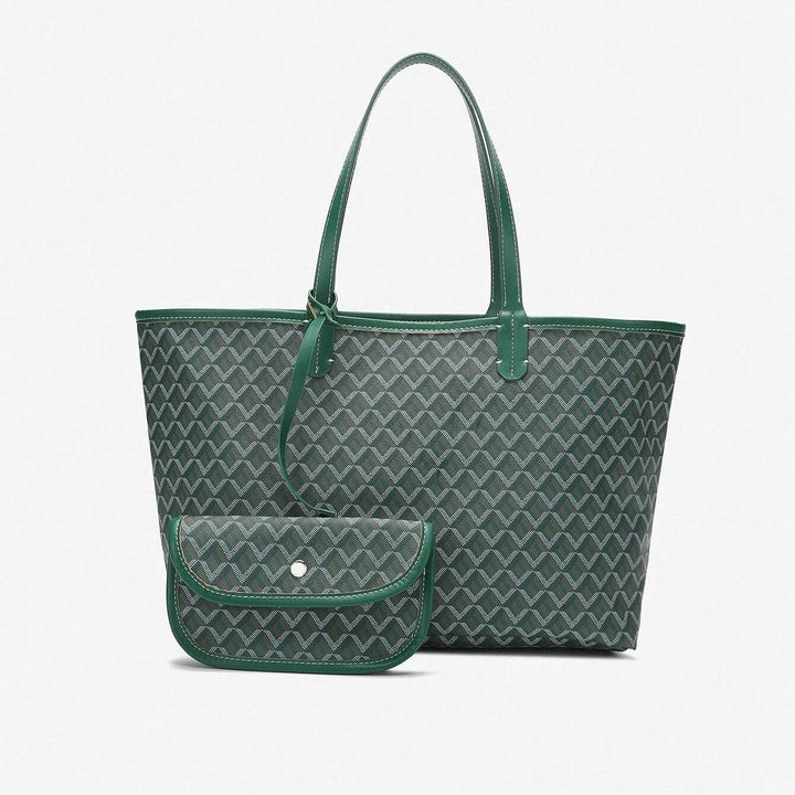 Casual Damen Umhängetasche PVC | Leichte Tote Bag für Studentinnen