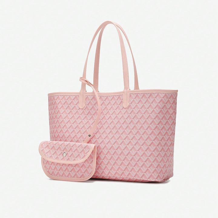 Casual Damen Umhängetasche PVC | Leichte Tote Bag für Studentinnen