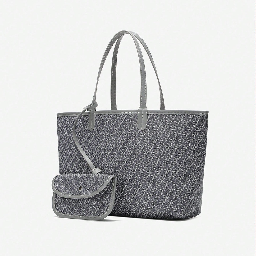 Casual Damen Umhängetasche PVC | Leichte Tote Bag für Studentinnen