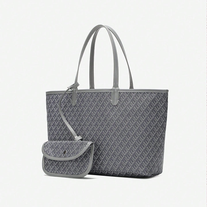 Casual Damen Umhängetasche PVC | Leichte Tote Bag für Studentinnen