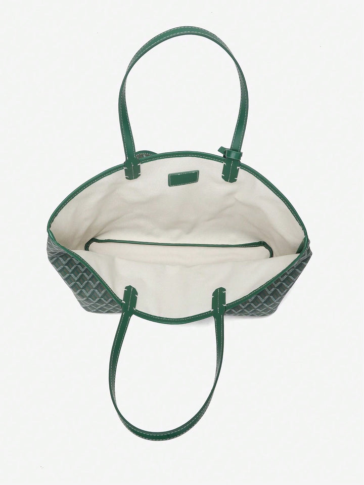 Casual Damen Umhängetasche PVC | Leichte Tote Bag für Studentinnen