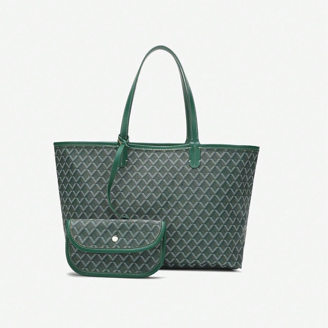 Casual Damen Umhängetasche PVC | Leichte Tote Bag für Studentinnen