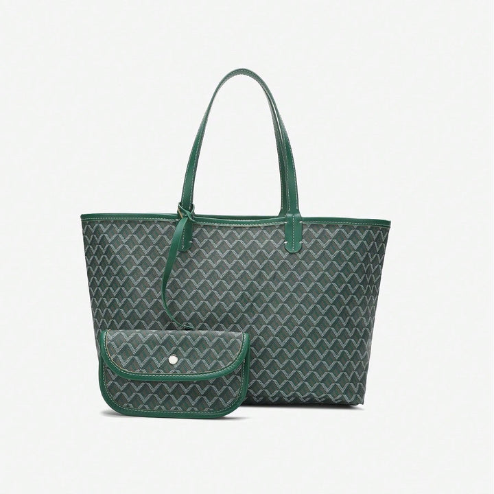 Casual Damen Umhängetasche PVC | Leichte Tote Bag für Studentinnen