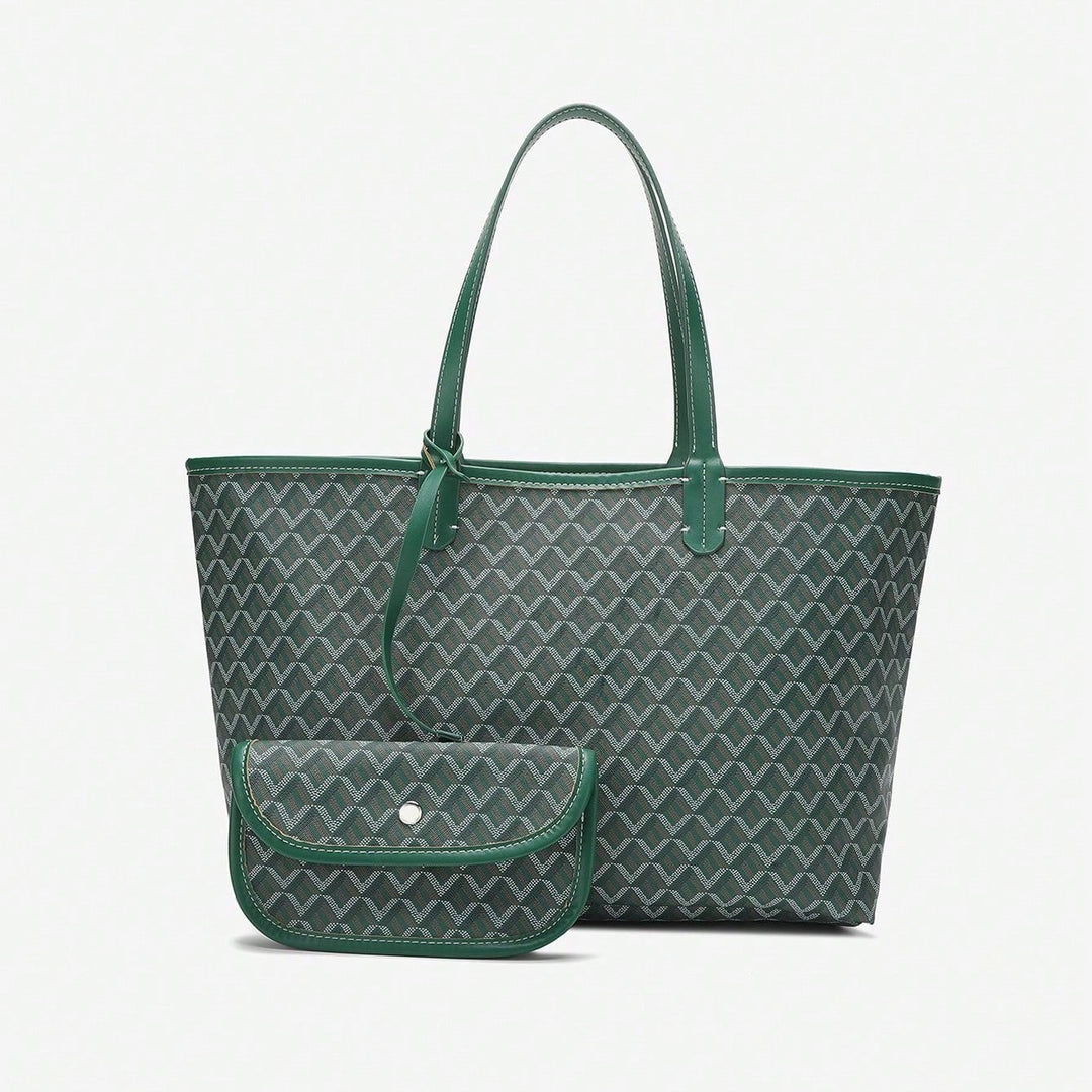 Casual Damen Umhängetasche PVC | Leichte Tote Bag für Studentinnen