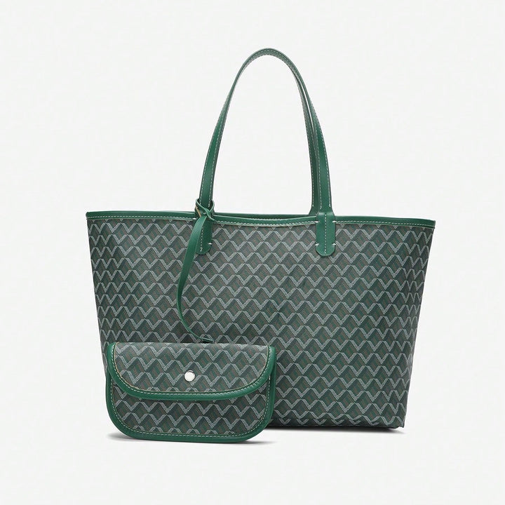 Casual Damen Umhängetasche PVC | Leichte Tote Bag für Studentinnen