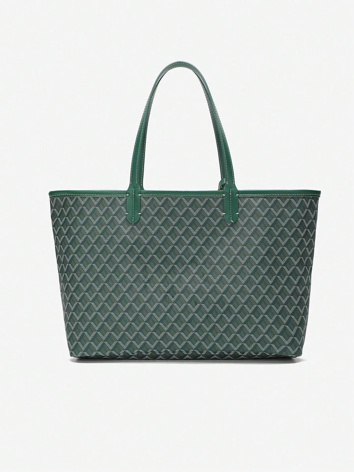 Casual Damen Umhängetasche PVC | Leichte Tote Bag für Studentinnen