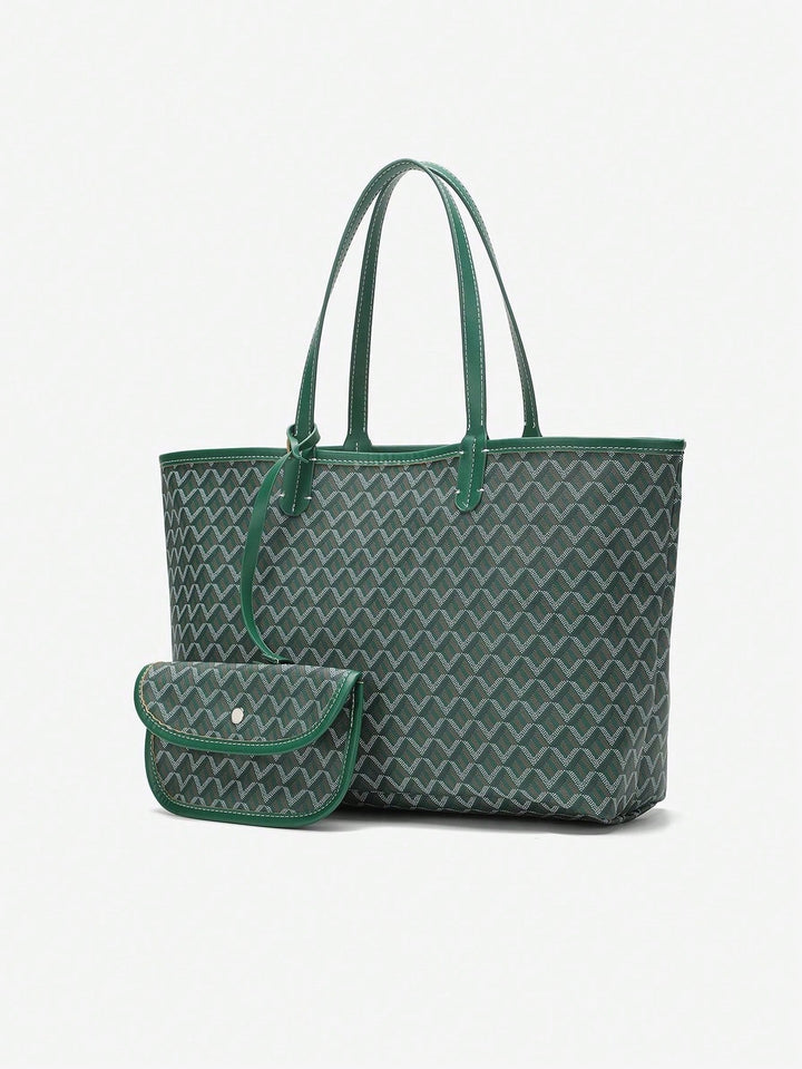 Casual Damen Umhängetasche PVC | Leichte Tote Bag für Studentinnen
