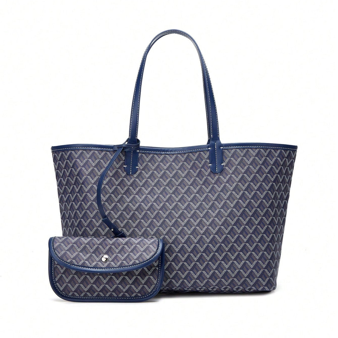 Casual Damen Umhängetasche PVC | Leichte Tote Bag für Studentinnen