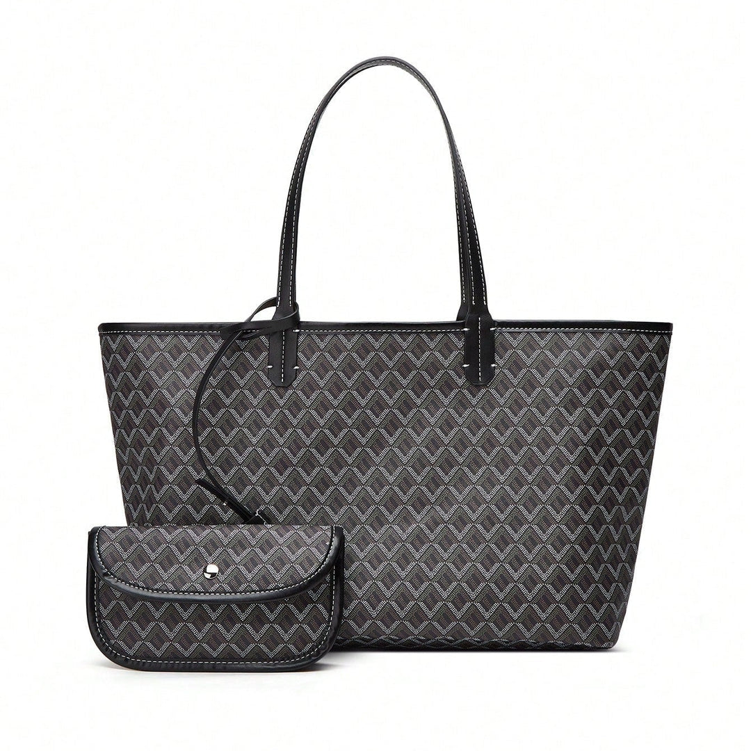 Casual Damen Umhängetasche PVC | Leichte Tote Bag für Studentinnen