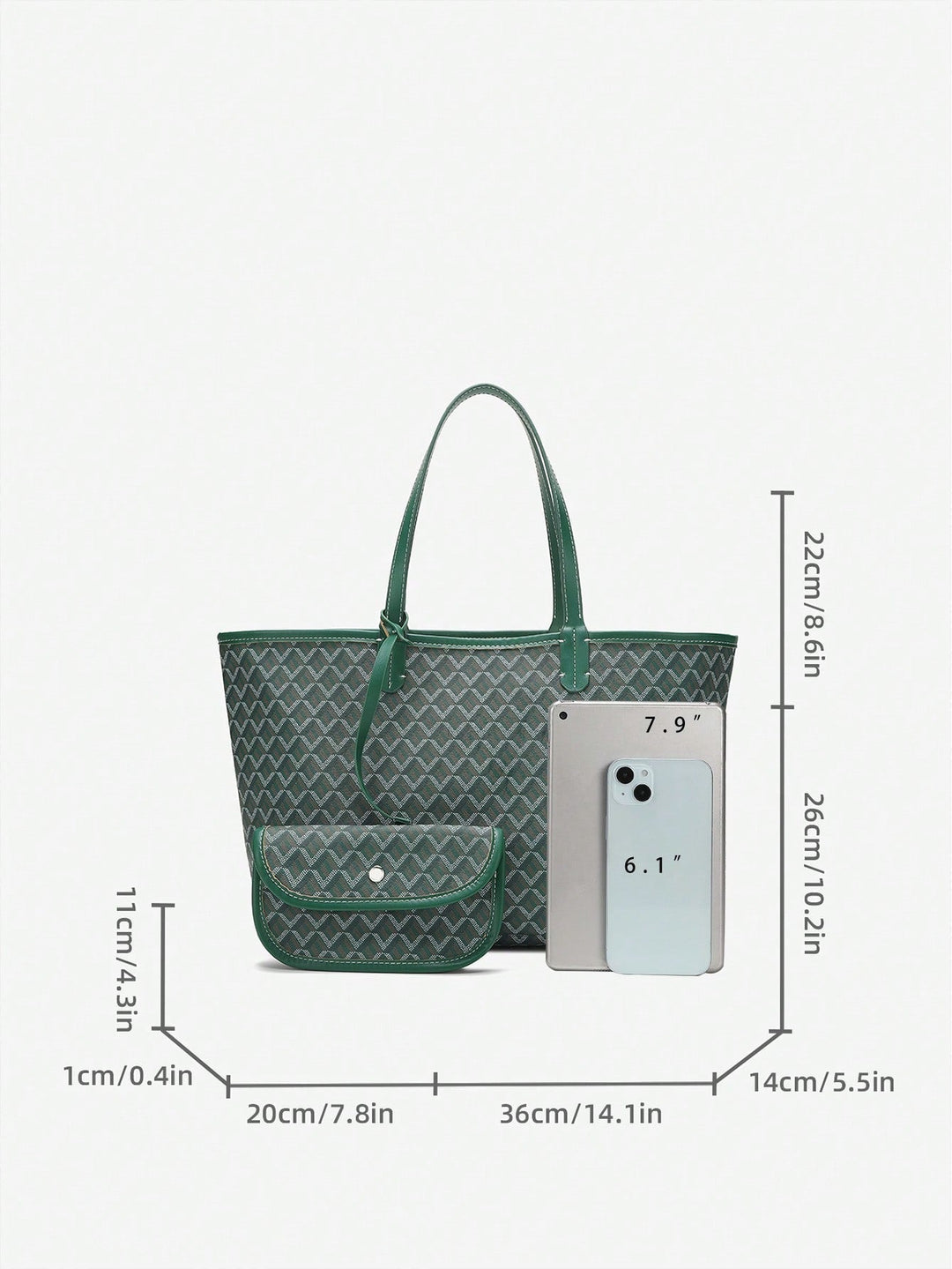 Casual Damen Umhängetasche PVC | Leichte Tote Bag für Studentinnen