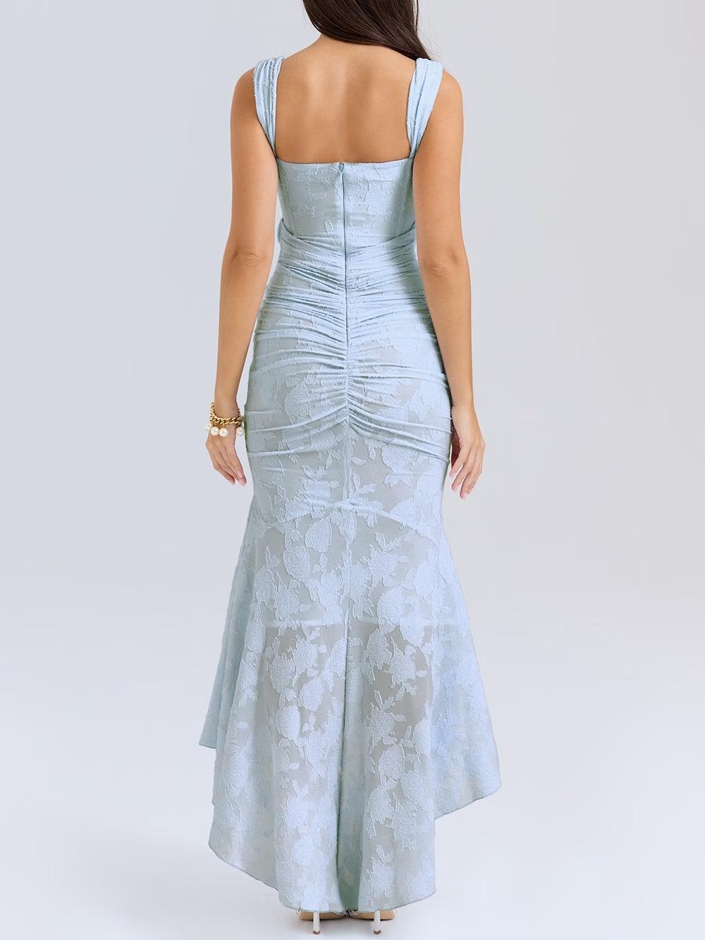 Damen-Maxikleid mit Blumenmuster, ärmellos