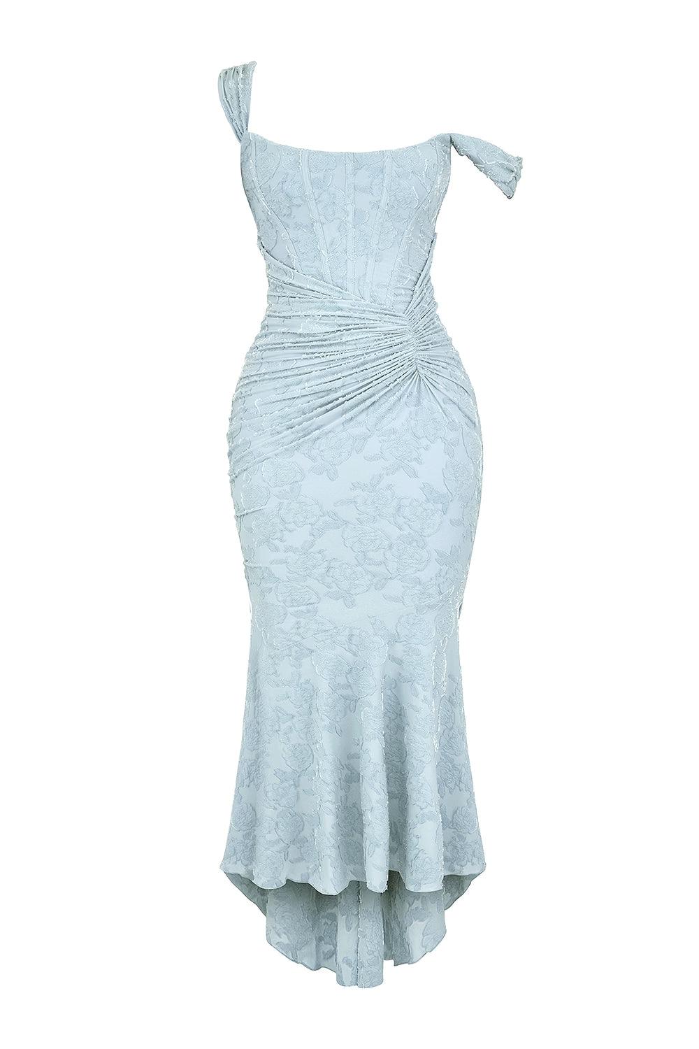 Damen-Maxikleid mit Blumenmuster, ärmellos