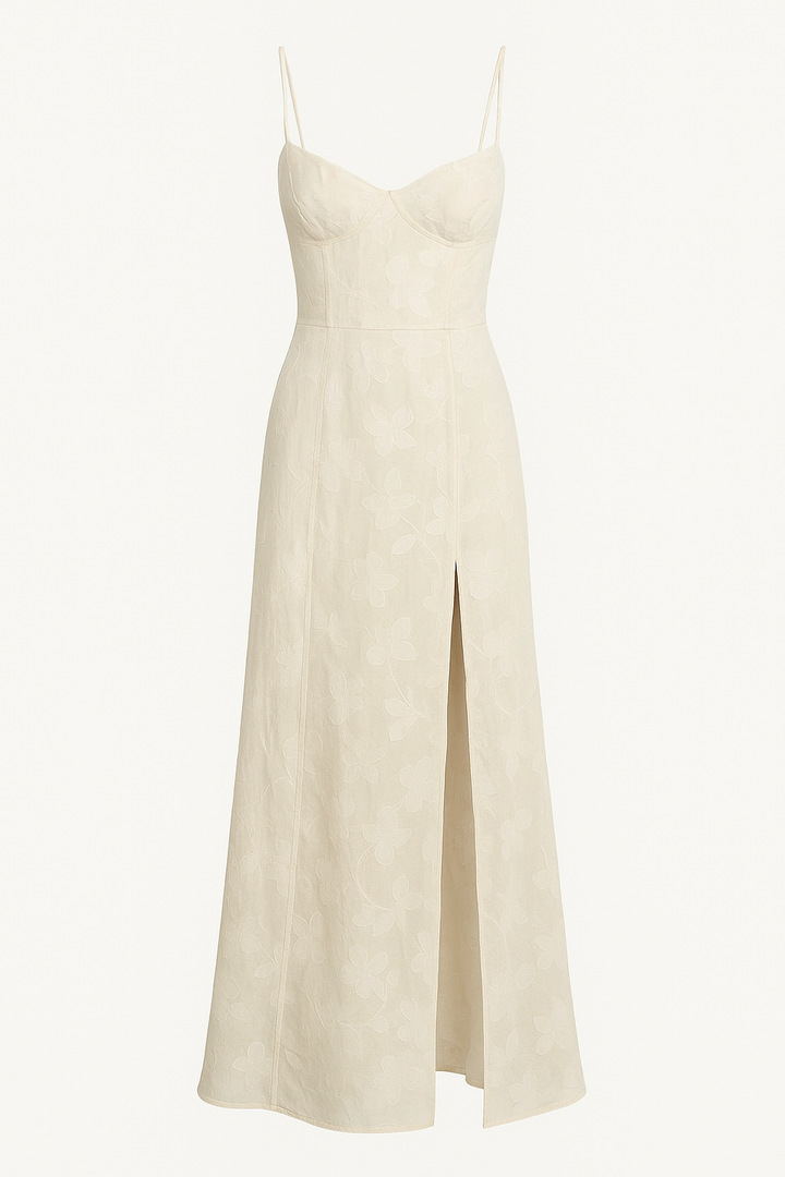 Lara – Elegant Corset Lacing and Floral Dress for Women - Image 5