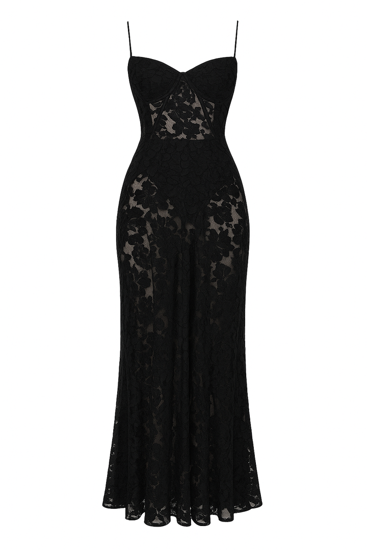 Lara – Elegant Corset Lacing and Floral Dress for Women - Image 12