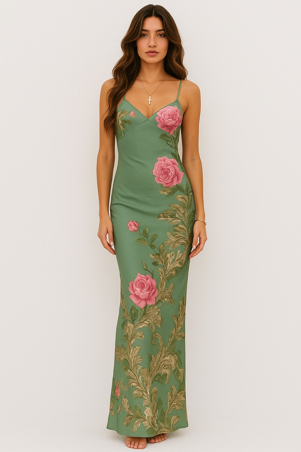 Lila – Elegant Summer with Floral Print Dress for Women - Image 2