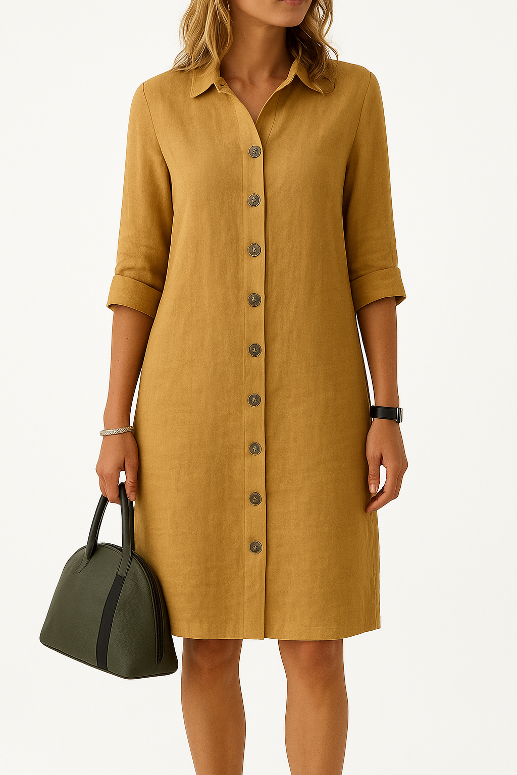 Lina – Effortless Linen Dress for Women - Image 3