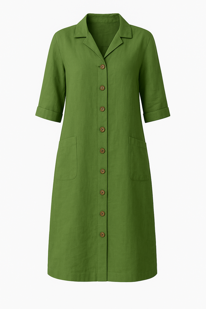 Lina – Effortless Linen Dress for Women - Image 6