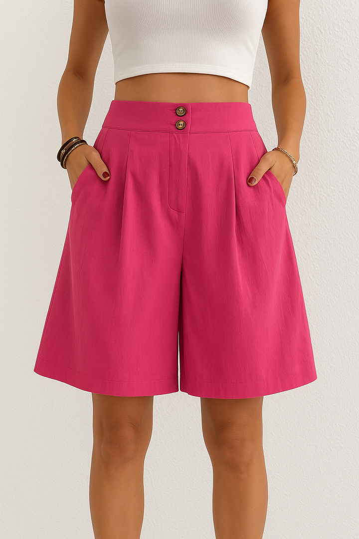 Charlotte – Chic  High-Waisted Shorts for Women - Image 2