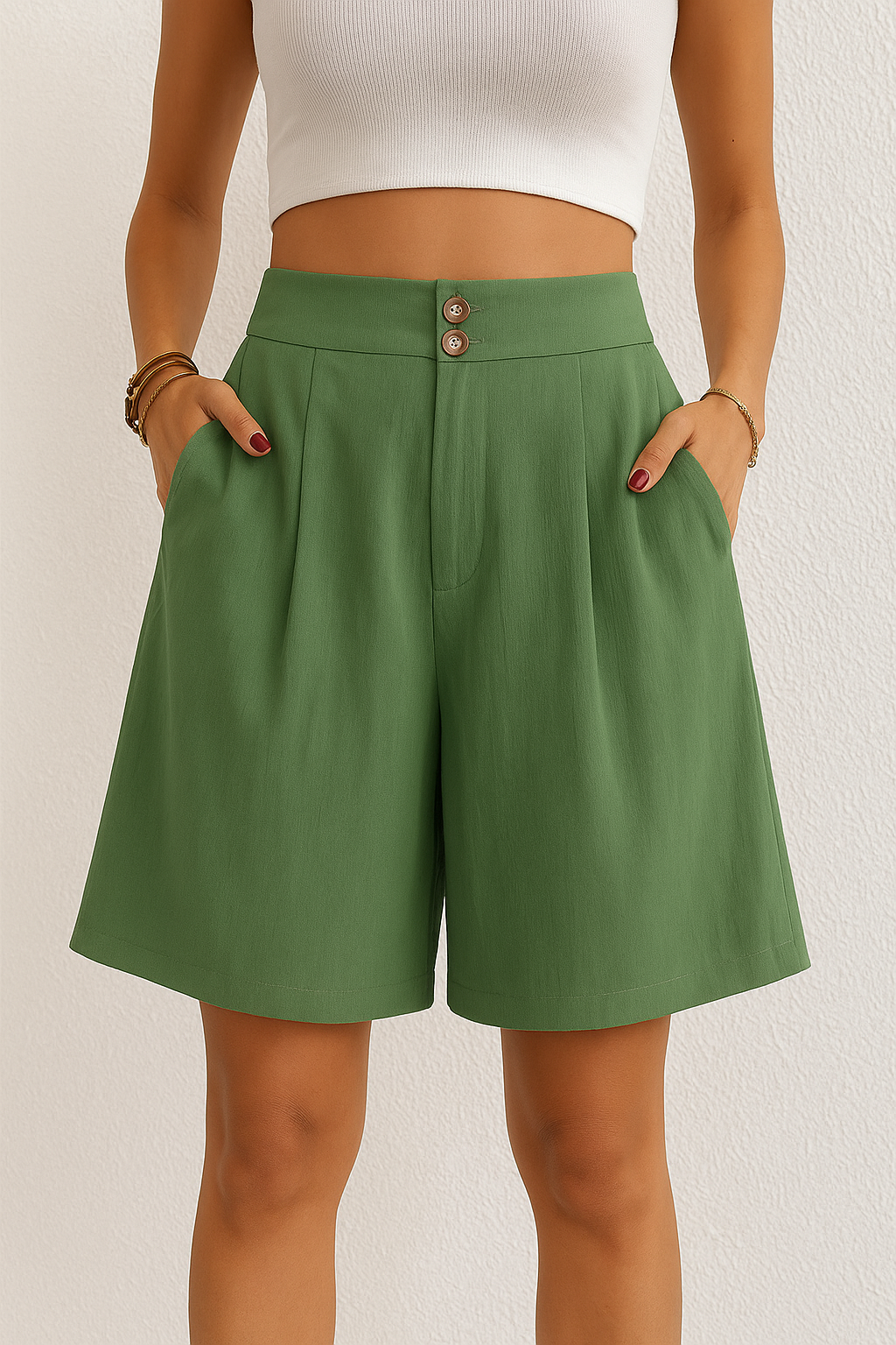 Charlotte – Chic  High-Waisted Shorts for Women - Image 6