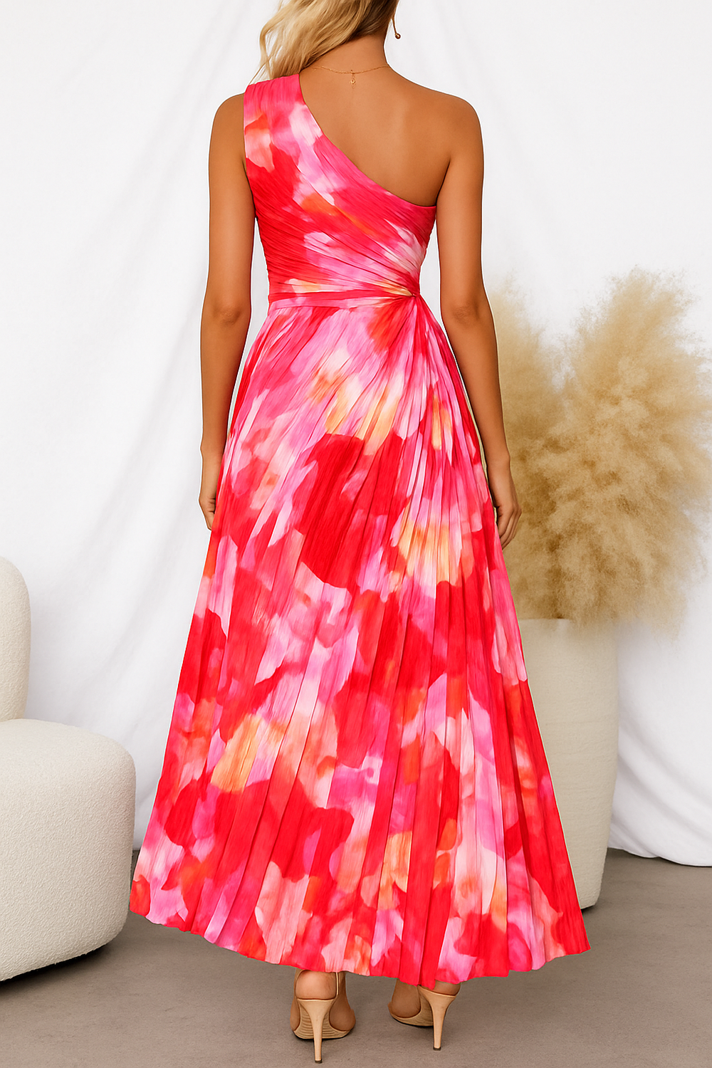 Christa – Elegant Pleated Summer Dress for Women - Image 2
