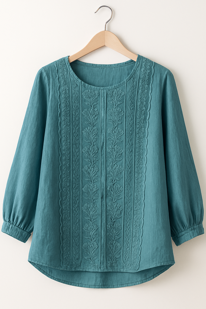 Josefine – Elegant  Embroidered Blouse for Women - Image 2