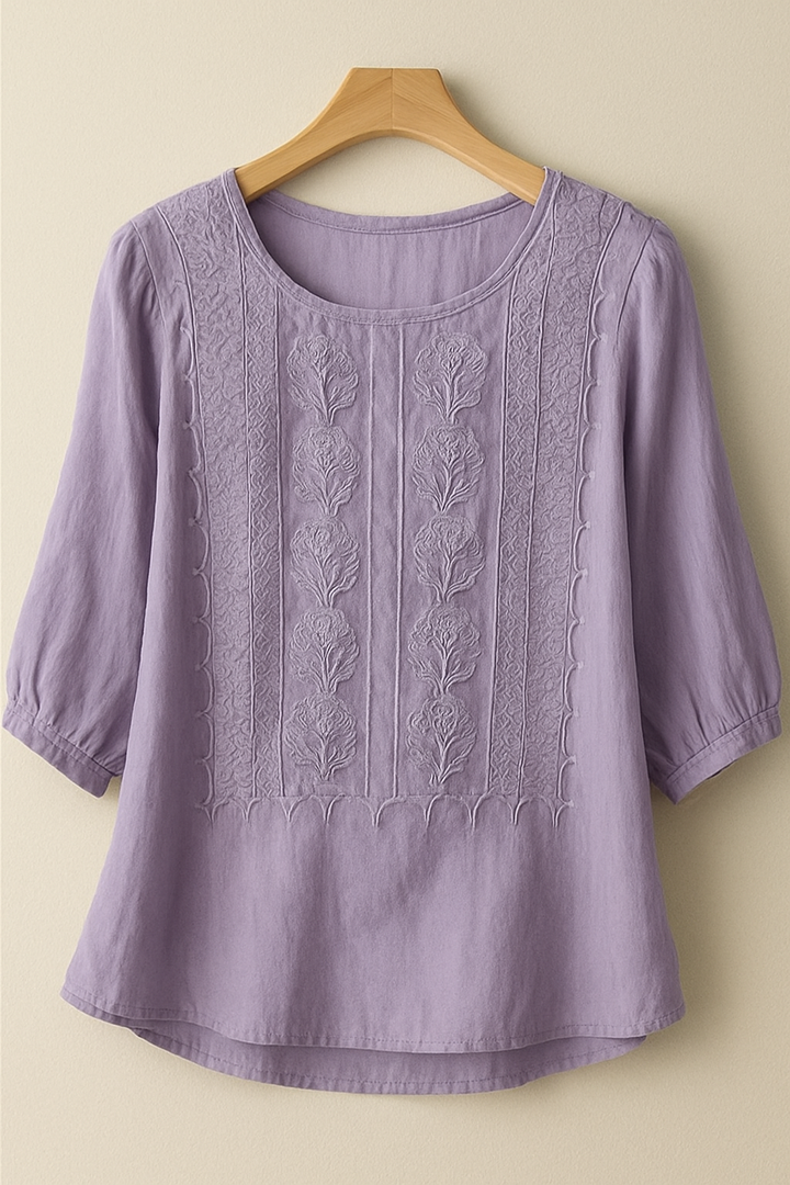 Josefine – Elegant  Embroidered Blouse for Women - Image 3