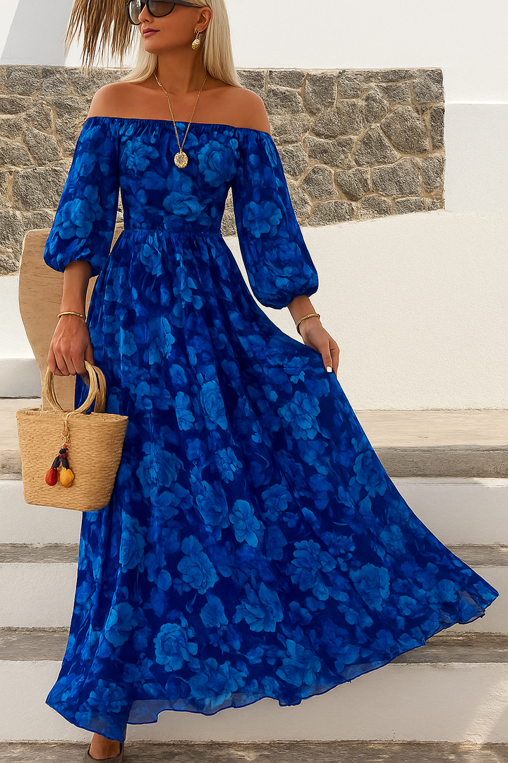 Katrin – Elegant Off-Shoulder Maxi Dress for Women - Image 1