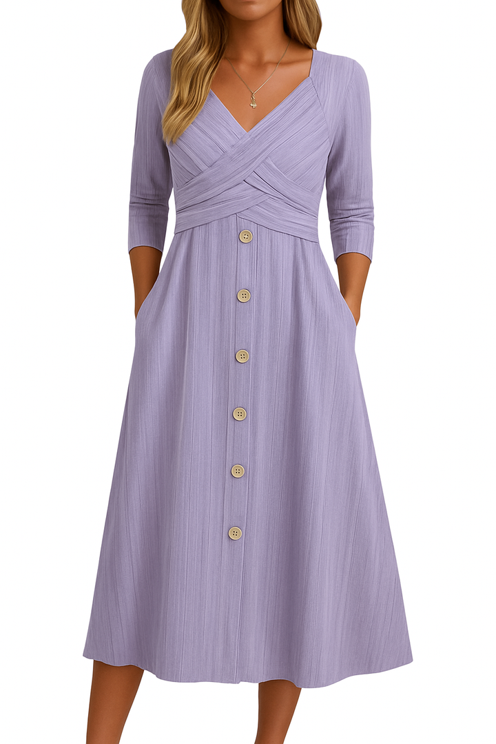 Annemarie – Elegant Tummy Coverage Dress for Women - Image 4