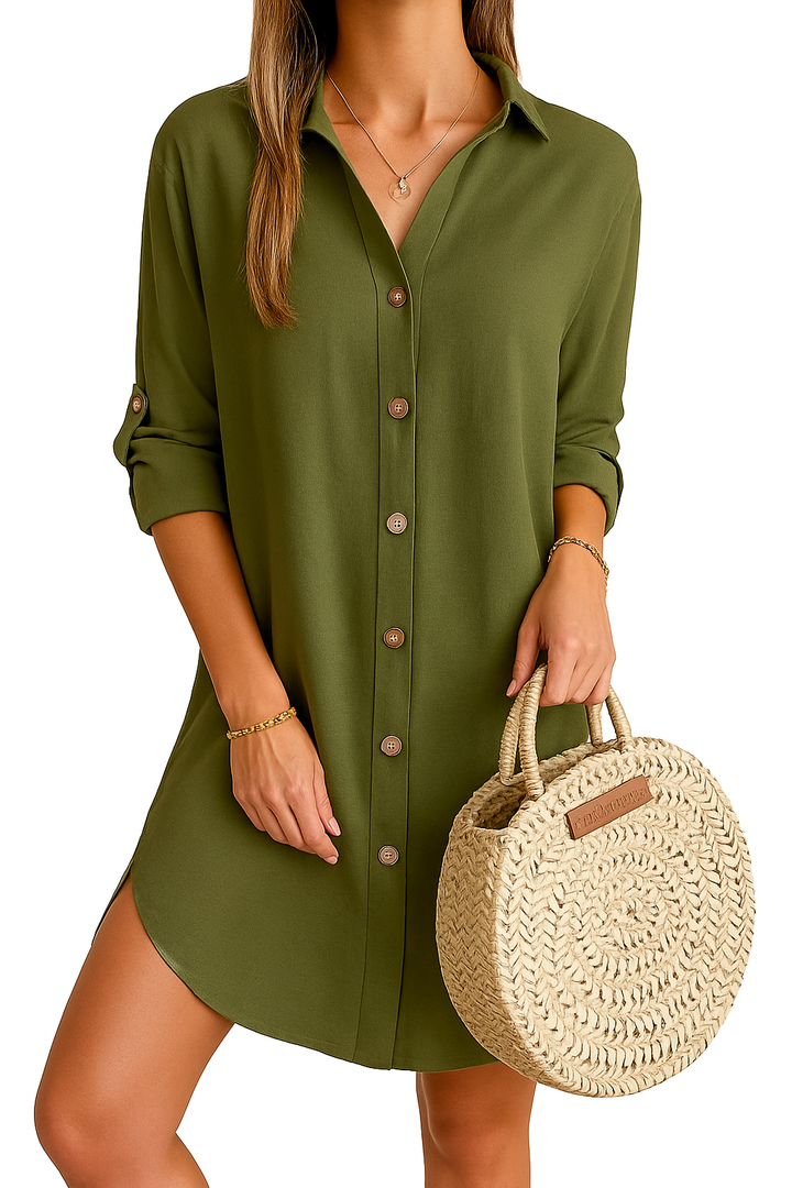 Thea – Effortless Button-Up Summer Dress for Women - Image 6